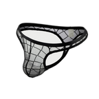 Sheer Lattice Mesh Thong