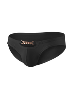 2 Pack Men's U-Pouch Design Metal-Clasp Thin Briefs
