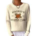 Sweet And Casual Women's Crew-neck Sweatshirt With Print
