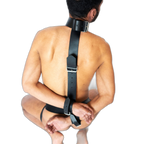 ruff GEAR Leather Wrist To Neck Restraints