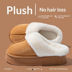 Indoor Warm Anti-slip Thick Sole Deodorant Couple Cotton Slippers