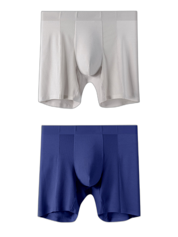 2 Pack Men’s Long Athletic Boxer Briefs