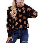 Sweet And Casual Women's Crew-neck Sweatshirt With Print