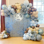 DBKL Dusty Baby Blue Balloon Arch Garland Kit — 18/12/10/5 Inch Balloons for Baby Shower, Birthday, Wedding