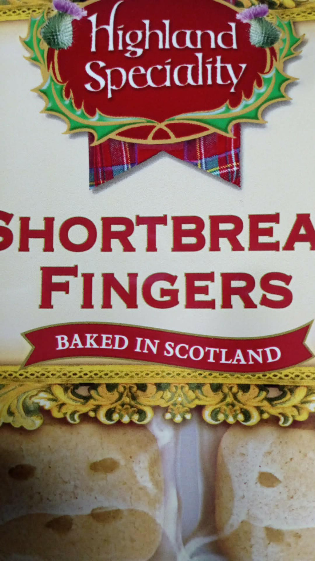 SCOTTISH HIGHLAND SPECIALITY SHORTBREAD FINGERS (3X100g)