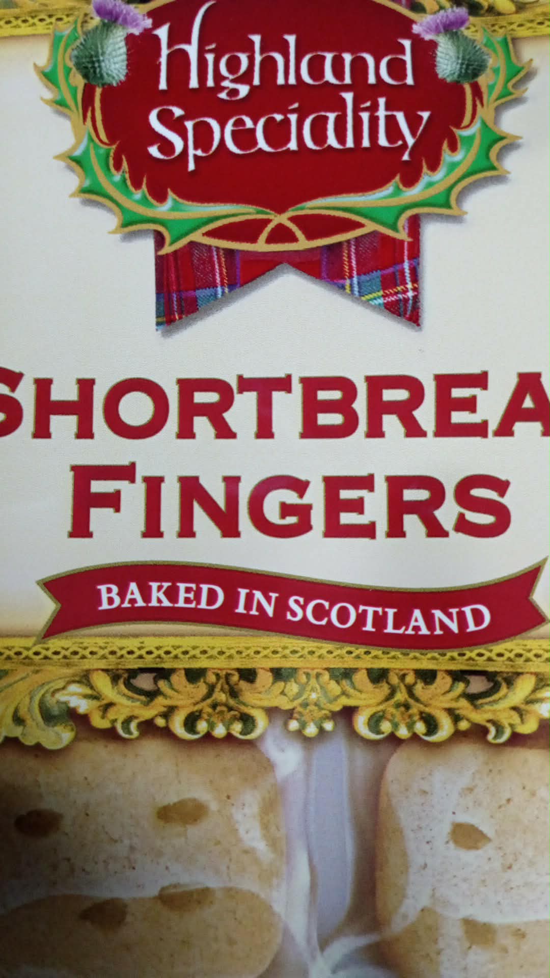 SCOTTISH HIGHLAND SPECIALITY SHORTBREAD FINGERS (3X100g)
