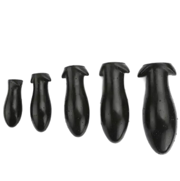 ELITE Liquid Silicone Torpedo Plug Small Black