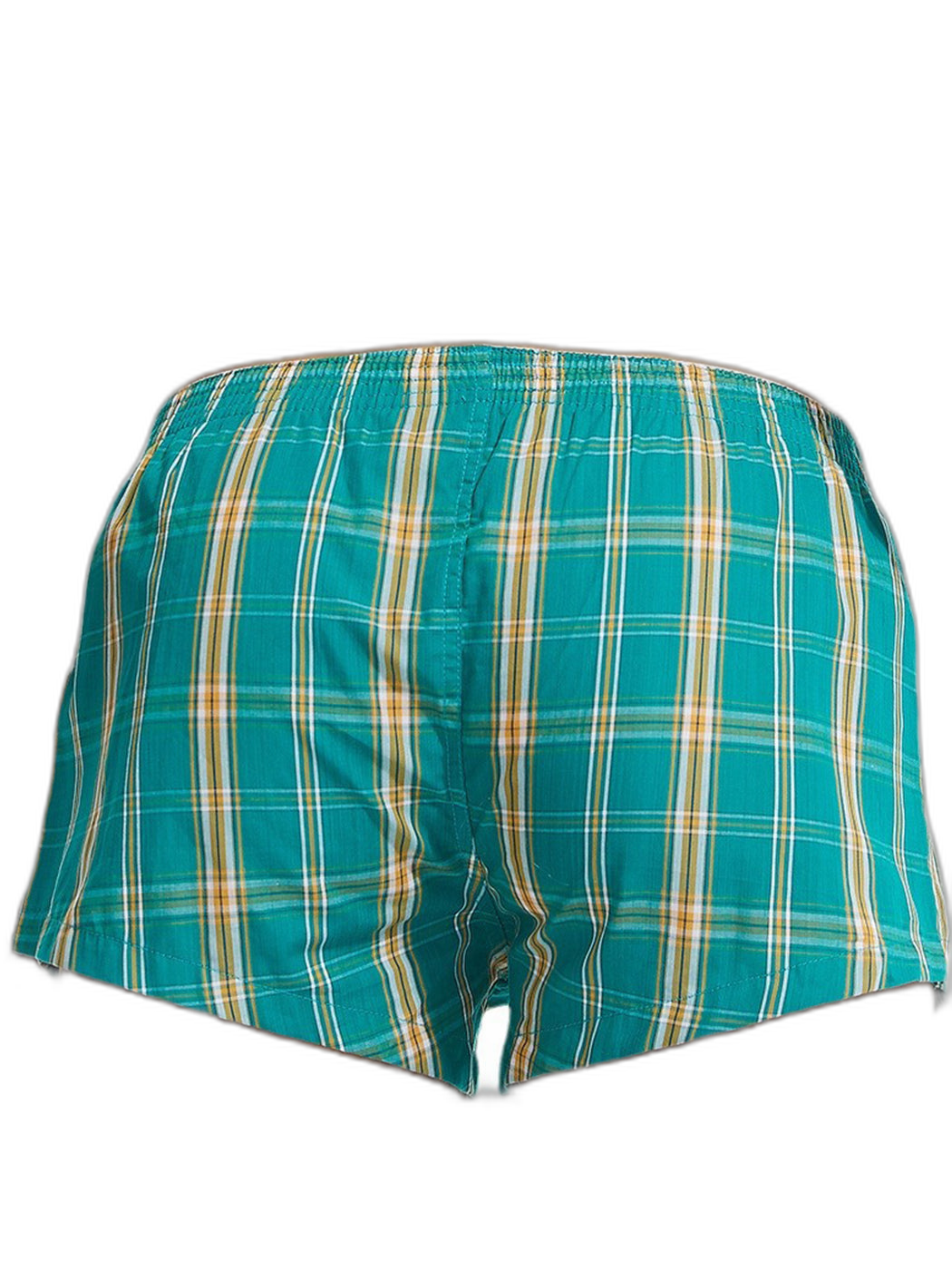 Men’s Vent Classic Plaid Cotton Boxers With Fly