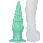 Christmas Tree Dildo - Silicone Butt Plug with Unique Layered Design - 3 Sizes