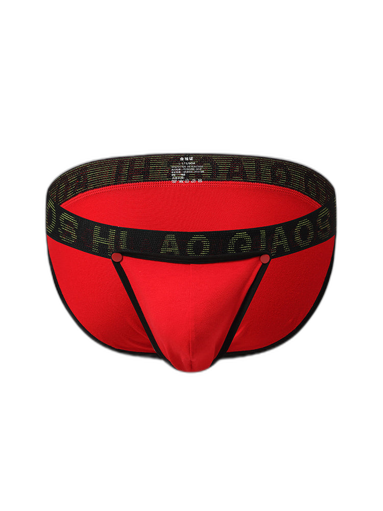 3 Pack Men's Large Pouch Button Waistband Briefs