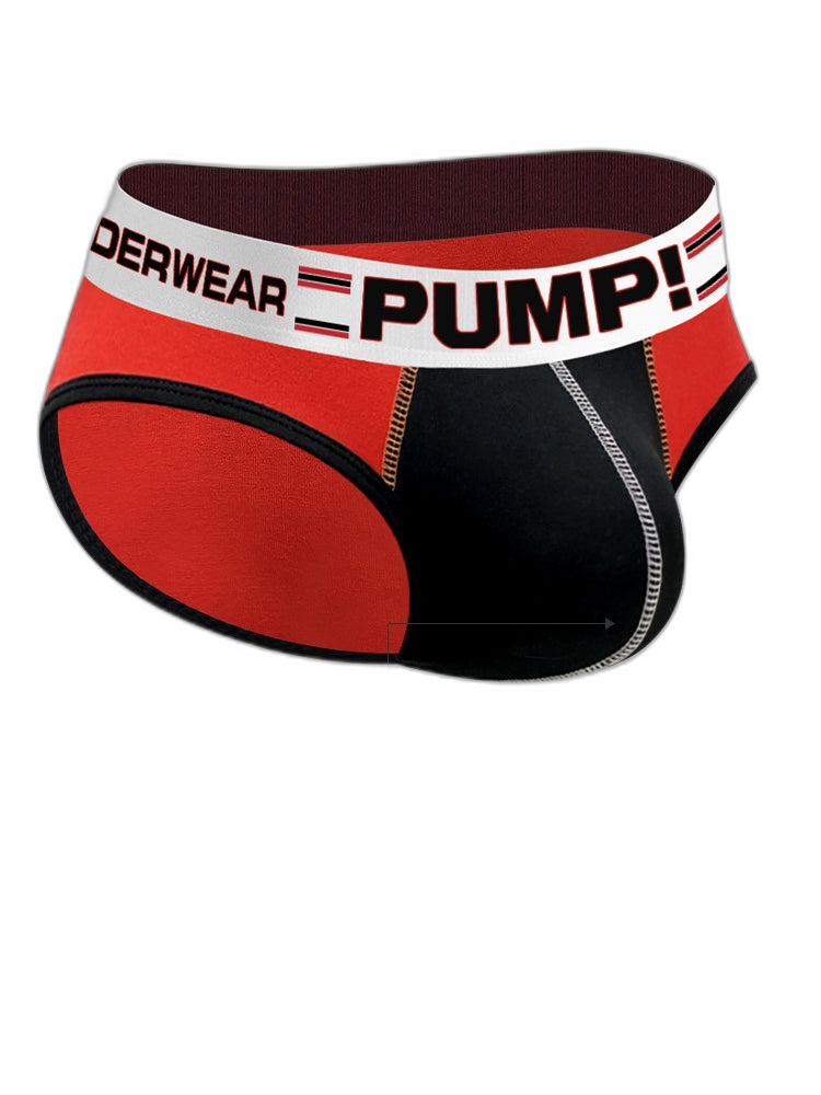 Men's Spliced Color Support Pouch Briefs