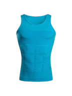 Mens Waist Body Shaper Vest T-Shirt Tank Tops
