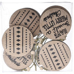 Christmas Decorations Transparent Boxed Wooden Pendant