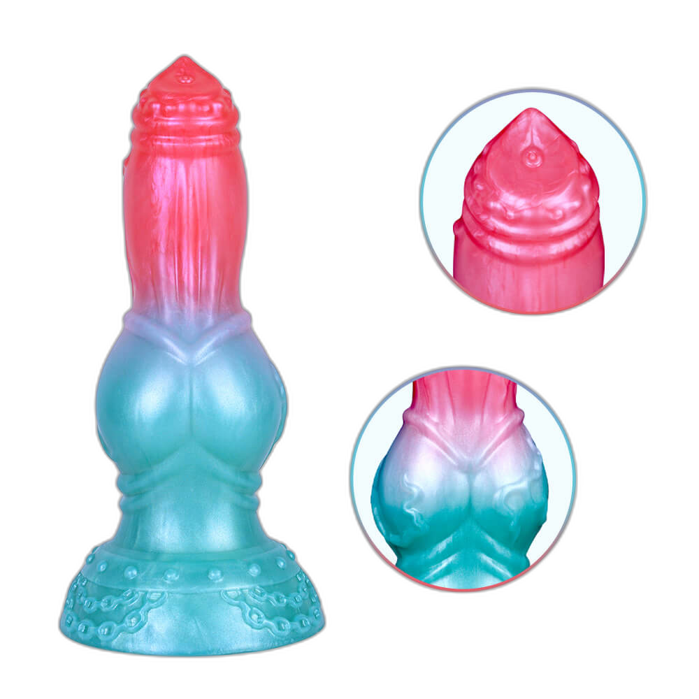 Remy - 7.9 Inch Fantasy Dildo - Dog Knot Dildo - Animal Dildo - Silicone Dildo