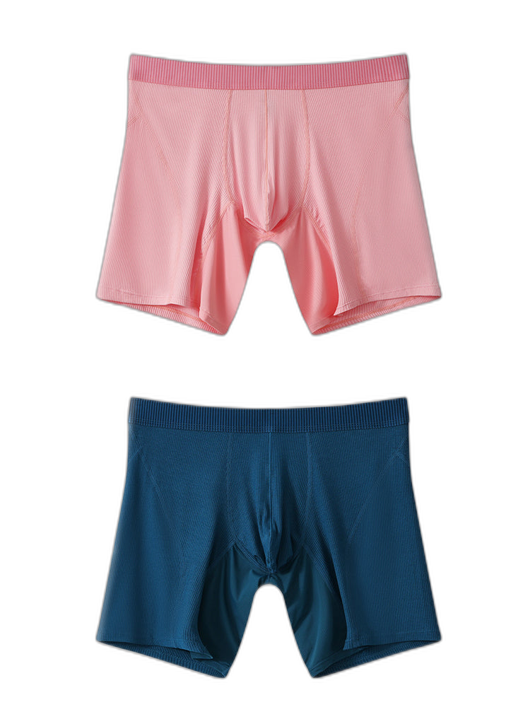 2 Pack Men’s Casual Ice Silk Midway Briefs