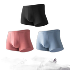 4Pcs Modal Pure Color Thin U Convex Boxer Briefs For Men