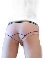 3 Pack Men's Semi-Transparent Comfortable Soft Skin-Friendly Minimalist Briefs
