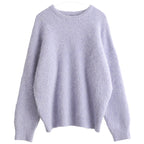 Women's Red Alpaca Wool Pullover Sweater, Soft And Cozy Knit Top Year Wear