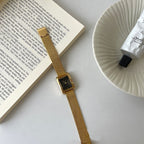 Lady's Roman Retro Wheat Strap Square Watch