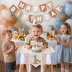 DCJHFJ Bear First Brown Felt Birthday Banner & High Chair Decor – 1st Birthday Kit