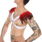 Men's Feather Decorative Harness Strap