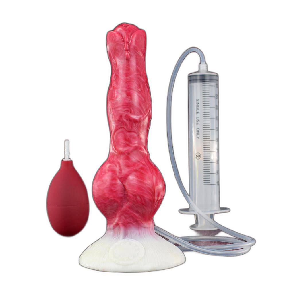 Luna - 8 Inch Squirting Dildo - Kanis Dildo - Knot Dildo