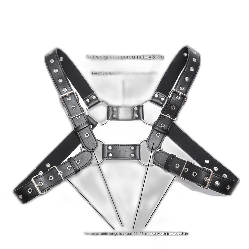 Buckle Strap Leather Chest Harness
