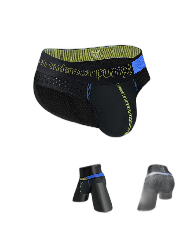 2 Pack Men's Mesh Loose Fit Sport Low-Rise Briefs
