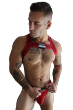 Breedwell Cumdump Bulldog Harness Red