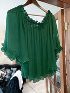 WOMEN'S Via Val D'Aosta GREEN TOP (size 40)