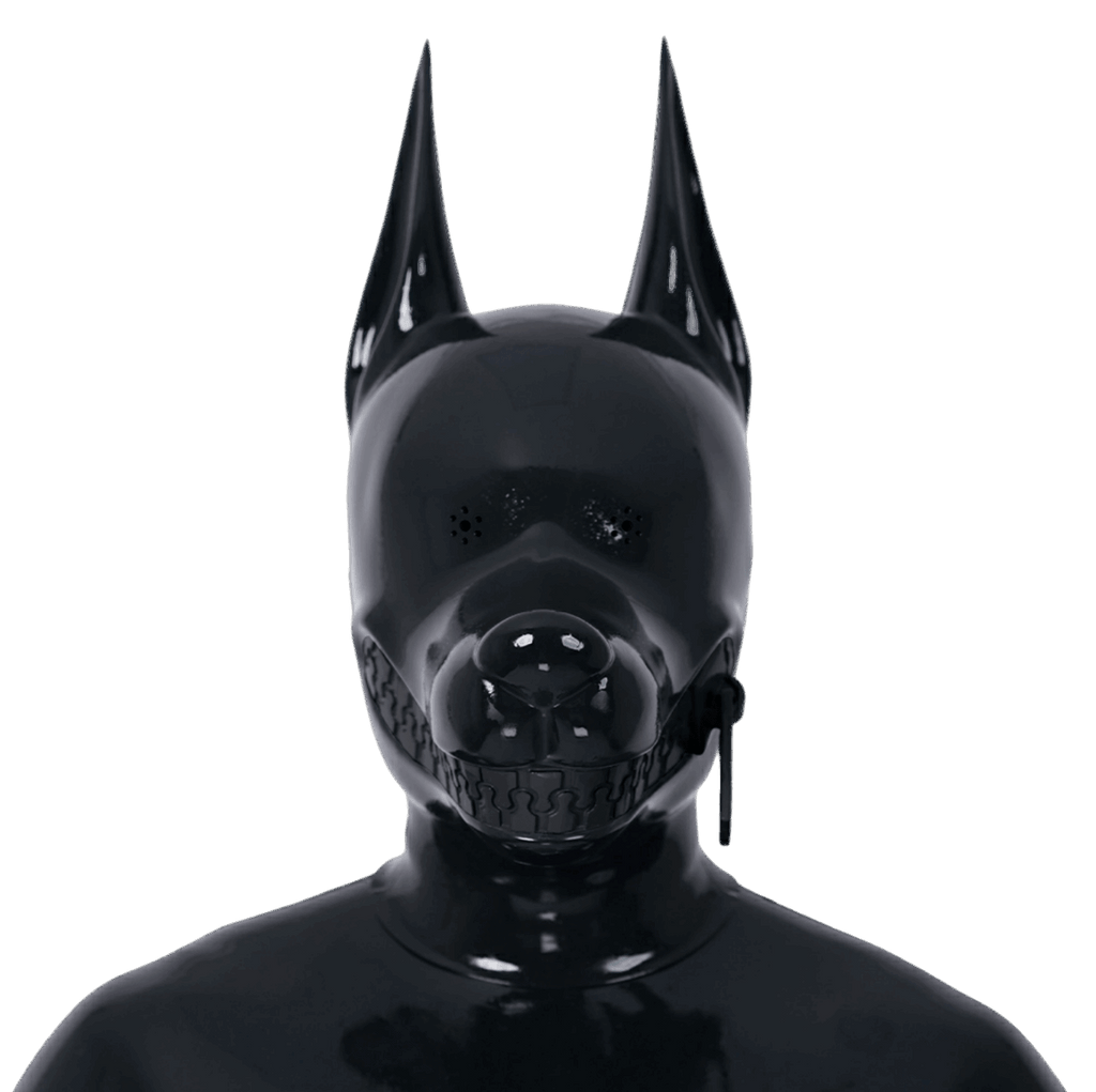 Furrjoi Zipper Dog Hood Black Perforated Eyes