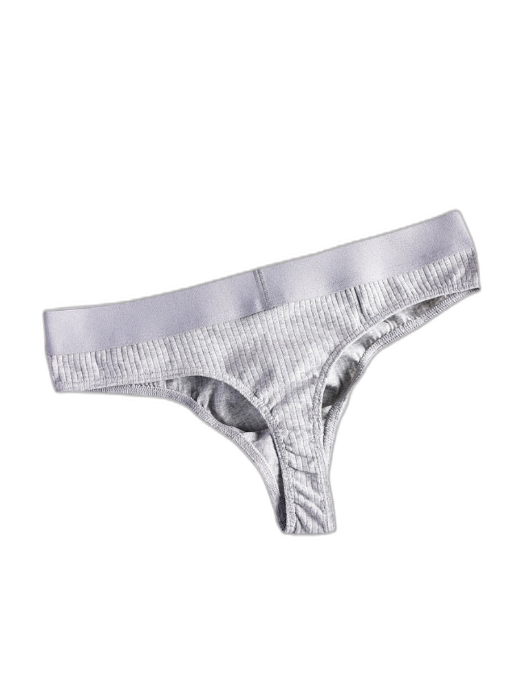 4-Pack Men's Ultra-Soft Cotton Mid-Rise Stay-Put Fit Seamless Thong