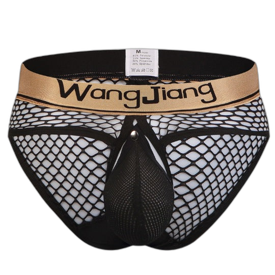 Mens Sexy Mesh Breathable U Convex Pouch Briefs