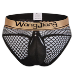 Mens Sexy Mesh Breathable U Convex Pouch Briefs