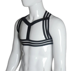 Elastic Hollow Striped Harness