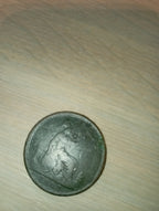 1861 Queen Victoria "Bun Head"ONE PENNY