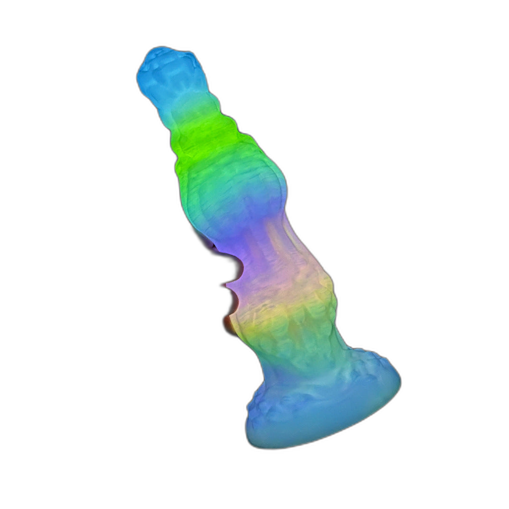 WistKnot – Glow-in-the-Dark Vibrating Dildo with Dog Knot Design