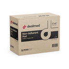 Dealmed Sterile Non-Adherent 3x4 Gauze Pads – 1200 Count Case, 100 Per Box, Non-Stick Wound Dressing