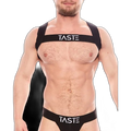 TASTE Signature Elasticated Chest Harness | Black