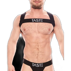TASTE Signature Elasticated Chest Harness | Black