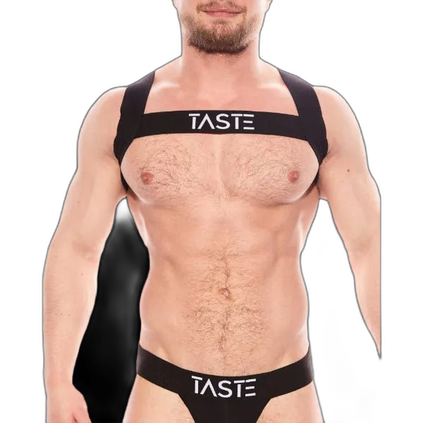 TASTE Signature Elasticated Chest Harness | Black