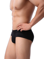 4 Pack Men's Solid Breathable Anti-Pinch Briefs