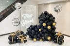 DECGOL Latex Balloons 100-Pack Black – 5, 10, 12 & 18 Inch Balloon Garland Kit