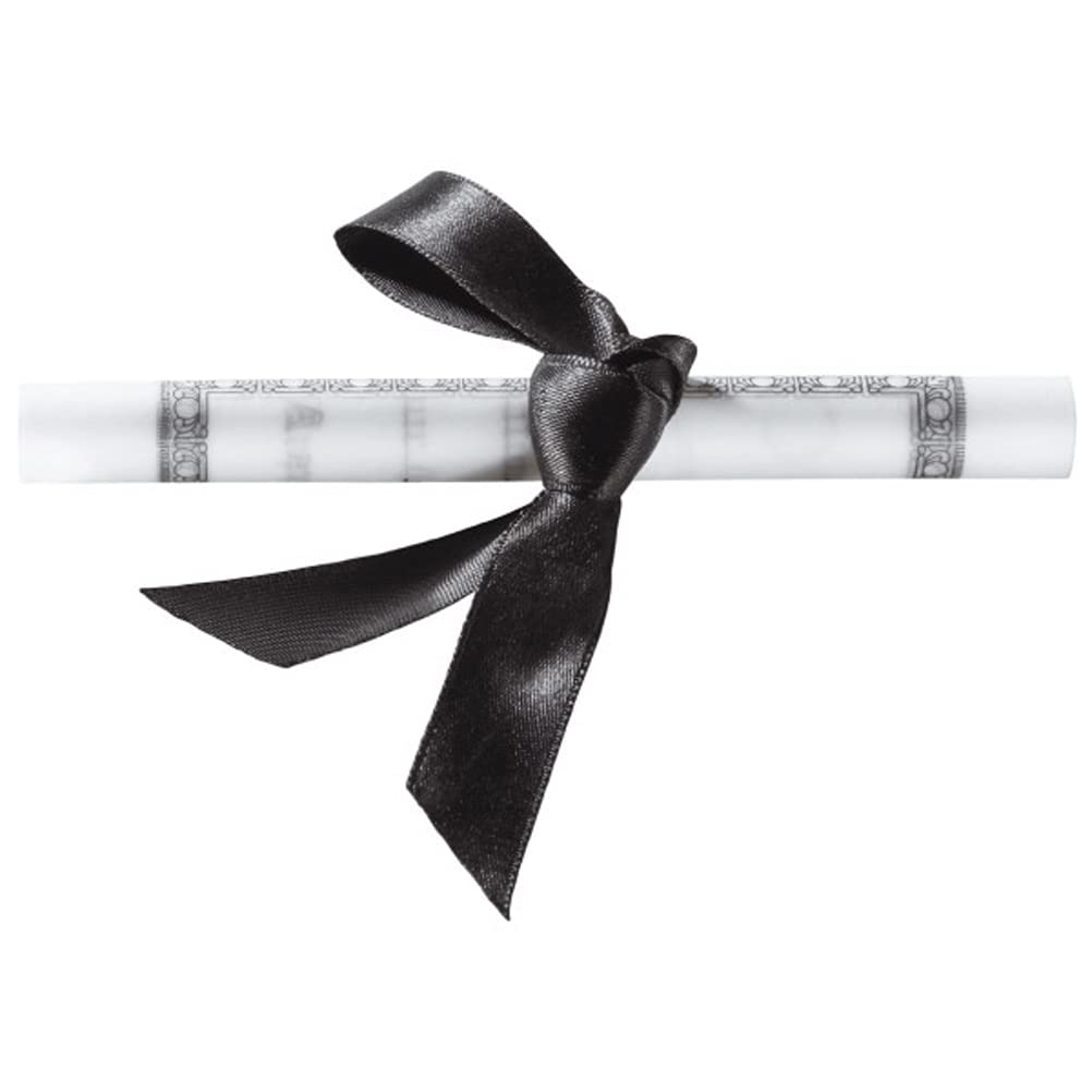 DecoPac Plastic Graduation Cap Cake Topper with Large Paper Diploma – Black