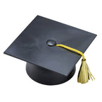 DecoPac Plastic Graduation Cap Cake Topper with Large Paper Diploma – Black