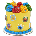DecoPac Sesame Street Cupcake Toppers - 24 Ring Decorations featuring Elmo, Big Bird, Cookie Monster & Grover