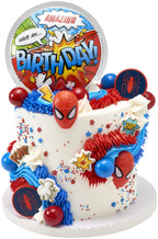 DecoPac Spider-Man Spider Ring Cupcake Toppers – 24 Pack (Food Safe, Officially Licensed)