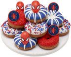 DecoPac Spider-Man Spider Ring Cupcake Toppers – 24 Pack (Food Safe, Officially Licensed)