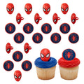 DecoPac Spider-Man Spider Ring Cupcake Toppers – 24 Pack (Food Safe, Officially Licensed)