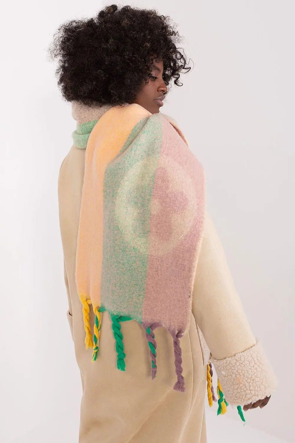 Decorative Stripe Scarf – Soft, Stylish & Cold-Weather Ready